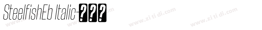 SteelfishEb Italic字体转换